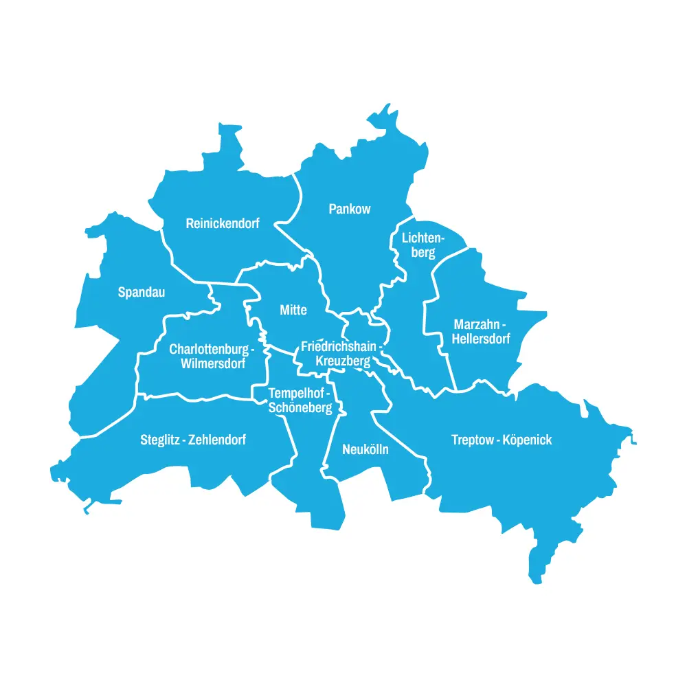 Einsatzgebiet von PROFIREINIGUNG BERLIN