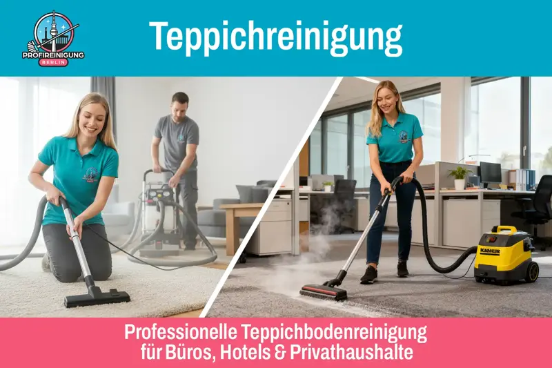Professionelle Teppichbodenreinigung für Büros, Hotels & Privathaushalte