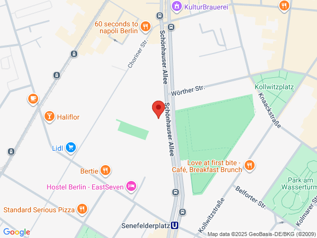 Google map: Schönhauser Allee 163 10435 Berlin