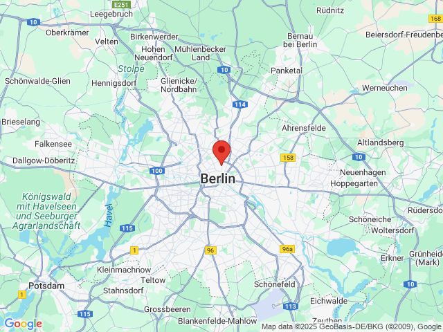 Google map: Schönhauser Allee 163 10435 Berlin